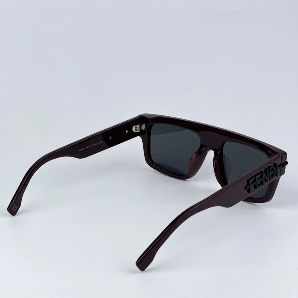 Fendi FE40091U FENDIGRAPHY 69A BRAND NEW Sunglassses Bordeaux Grey Unisex